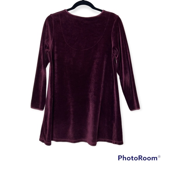 Gudrun Sjoden Burgundy Dress Tunic small pockets soft - Picture 4 of 4